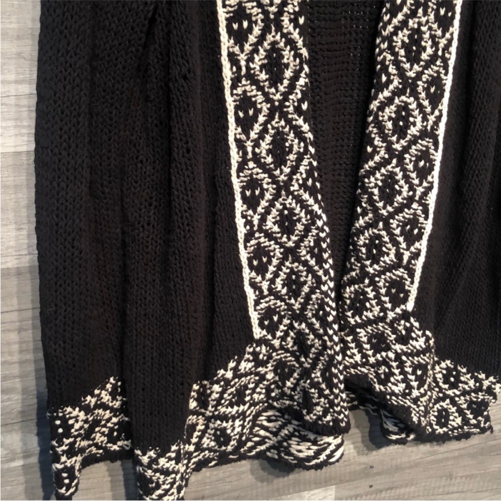 Lucky brand cardigan sweater black xl - Picture 2 of 5